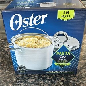 OSTER STAINLESS STILL PASTA POT W LID NWT